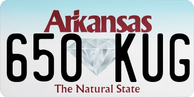 AR license plate 650KUG