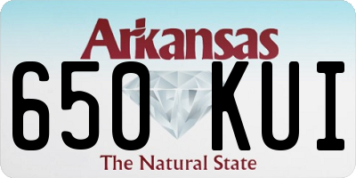 AR license plate 650KUI