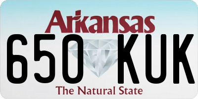 AR license plate 650KUK