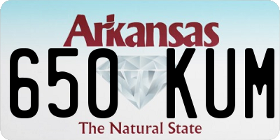 AR license plate 650KUM