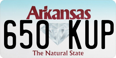 AR license plate 650KUP