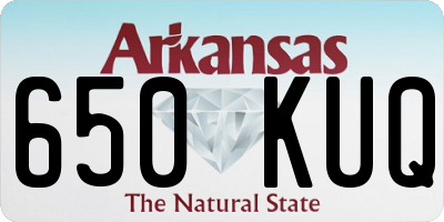 AR license plate 650KUQ