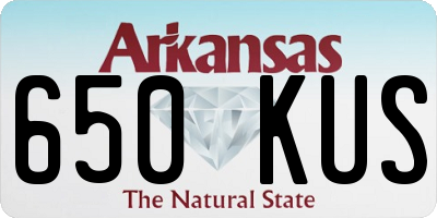 AR license plate 650KUS