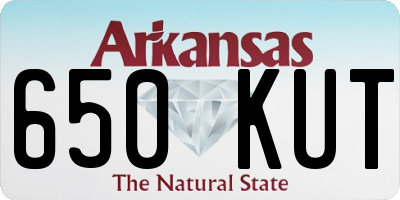 AR license plate 650KUT