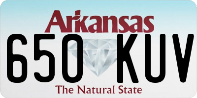 AR license plate 650KUV