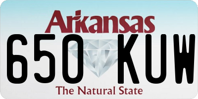 AR license plate 650KUW