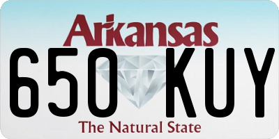 AR license plate 650KUY