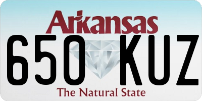 AR license plate 650KUZ