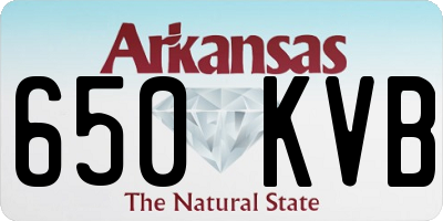 AR license plate 650KVB