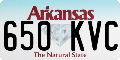 AR license plate 650KVC
