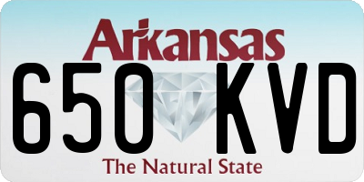 AR license plate 650KVD