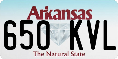 AR license plate 650KVL