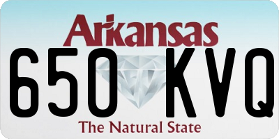 AR license plate 650KVQ