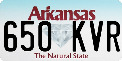 AR license plate 650KVR