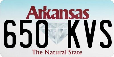 AR license plate 650KVS