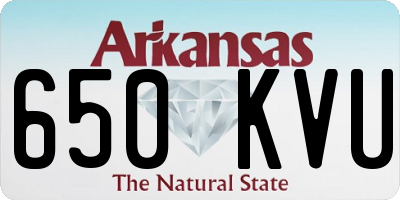 AR license plate 650KVU