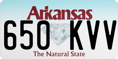 AR license plate 650KVV