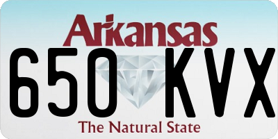 AR license plate 650KVX