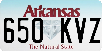 AR license plate 650KVZ