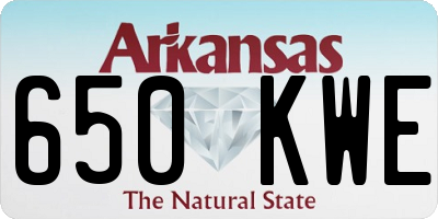AR license plate 650KWE