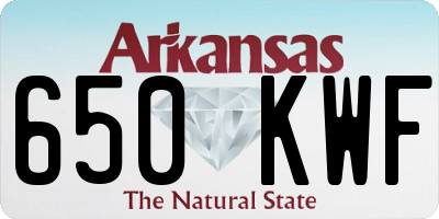 AR license plate 650KWF