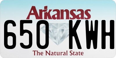 AR license plate 650KWH