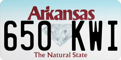 AR license plate 650KWI