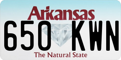 AR license plate 650KWN