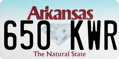 AR license plate 650KWR