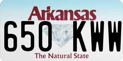 AR license plate 650KWW