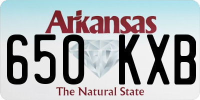AR license plate 650KXB