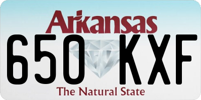 AR license plate 650KXF