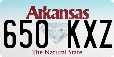 AR license plate 650KXZ