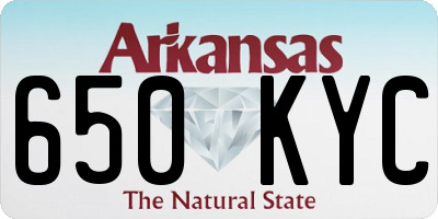 AR license plate 650KYC