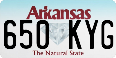 AR license plate 650KYG