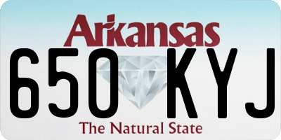 AR license plate 650KYJ