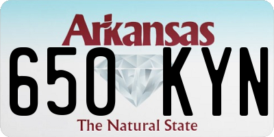 AR license plate 650KYN