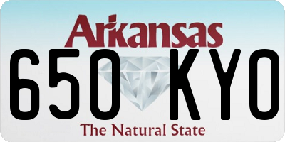AR license plate 650KYO