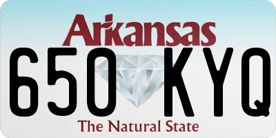 AR license plate 650KYQ