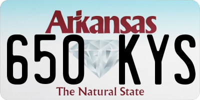 AR license plate 650KYS