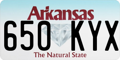 AR license plate 650KYX