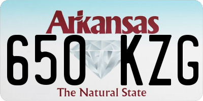 AR license plate 650KZG