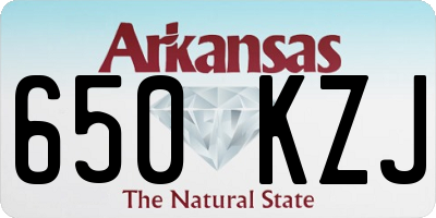 AR license plate 650KZJ