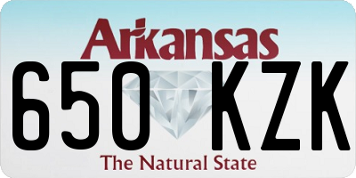 AR license plate 650KZK