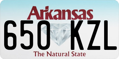 AR license plate 650KZL