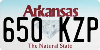 AR license plate 650KZP