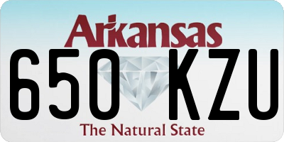 AR license plate 650KZU