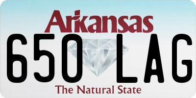 AR license plate 650LAG