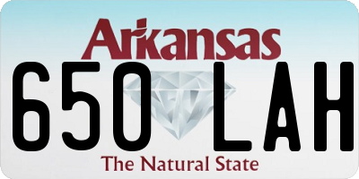 AR license plate 650LAH