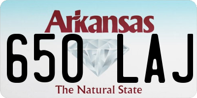 AR license plate 650LAJ